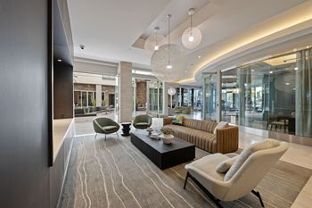 Grand lobby with wi-fi, hdtv, and lounge seating